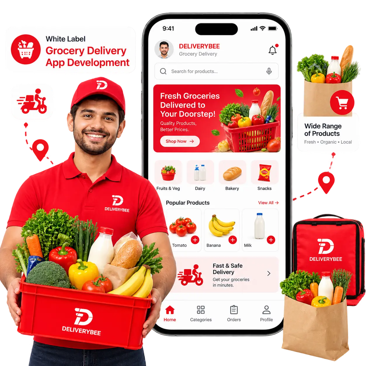 White Label Grocery Delivery App Development