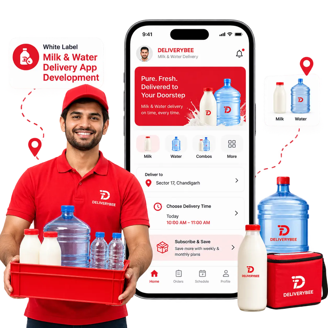 Milk and Water delivery App